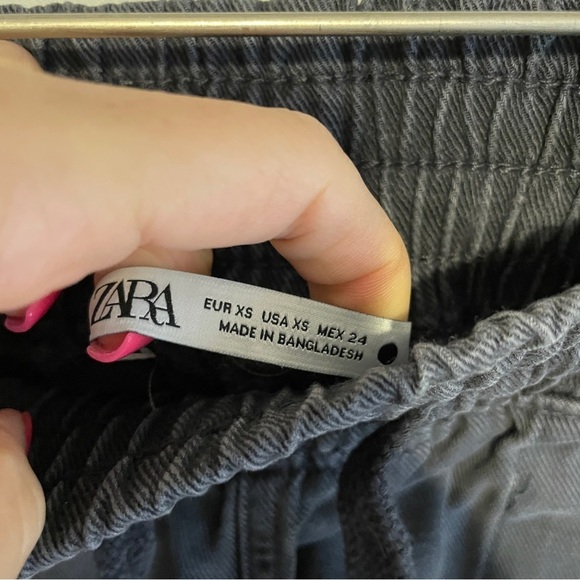 Zara Jogging Pants With Pockets in Anthracite Gray‎ 4877/061 Size XS - Picture 3 of 5